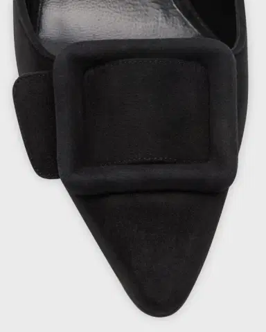 Manolo Blahnik Maysale Suede Buckle Mules | Thumbnail 5 Manolo Blahnik Maysale Suede Buckle Mules | Thumbnail 5