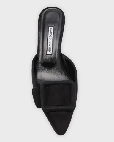 Manolo Blahnik Maysale Suede Buckle Mules | Thumbnail 6 Manolo Blahnik Maysale Suede Buckle Mules | Thumbnail 6