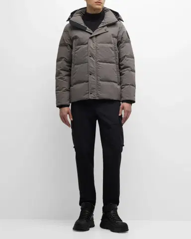 Canada Goose Men 's Coated Wyndham Black Label Parka | Thumbnail 2 Canada Goose Men 's Coated Wyndham Black Label Parka | Thumbnail 2