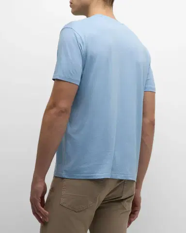 TOM FORD Men's Lyocell-Cotton Crewneck T-Shirt | Thumbnail 3 TOM FORD Men's Lyocell-Cotton Crewneck T-Shirt | Thumbnail 3
