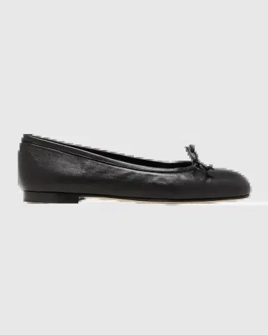 Manolo Blahnik Veralli Leather Bow Ballerina Flats | Thumbnail 2 Manolo Blahnik Veralli Leather Bow Ballerina Flats | Thumbnail 2