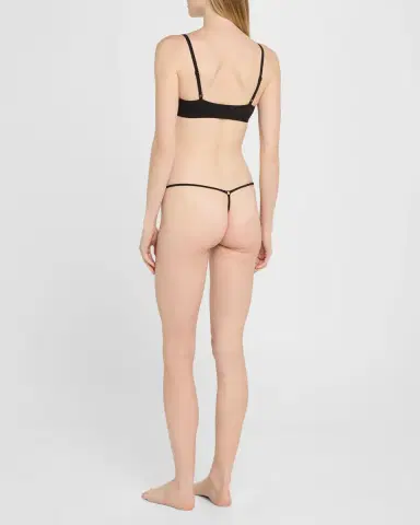 Kiki de Montparnasse Tous Les Jours Stretch Silk G-String | Thumbnail 3 Kiki de Montparnasse Tous Les Jours Stretch Silk G-String | Thumbnail 3