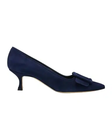 Manolo Blahnik Maysale Suede Buckle Pumps | Thumbnail 1 Manolo Blahnik Maysale Suede Buckle Pumps | Thumbnail 1