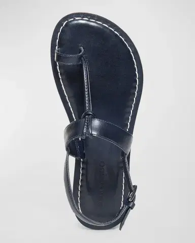 Bernardo Calfskin T-Strap Slingback Sandals | Thumbnail 5 Bernardo Calfskin T-Strap Slingback Sandals | Thumbnail 5