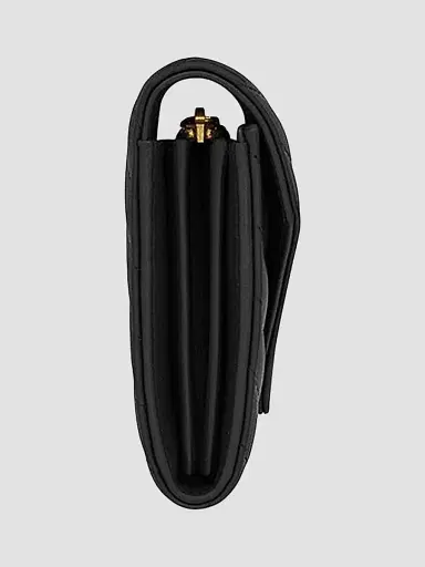 Saint Laurent Women's Cassandre Matelassé Flap Wallet in Lambskin - Black | Thumbnail 3 Saint Laurent Women's Cassandre Matelassé Flap Wallet in Lambskin - Black | Thumbnail 3