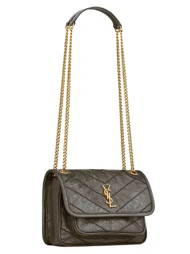 Saint Laurent Women's Niki Mini Bag in Vintage Leather - Light Musk | Thumbnail 3 Saint Laurent Women's Niki Mini Bag in Vintage Leather - Light Musk | Thumbnail 3