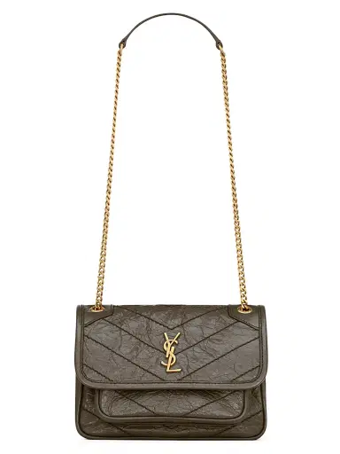 Saint Laurent Women's Niki Mini Bag in Vintage Leather - Light Musk | Thumbnail 1 Saint Laurent Women's Niki Mini Bag in Vintage Leather - Light Musk | Thumbnail 1
