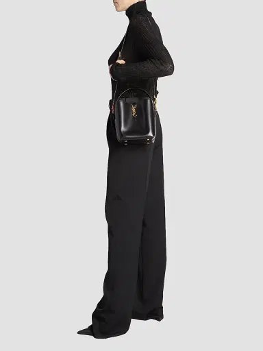 Saint Laurent Women's Le 37 Bucket Bag in Shiny Leather - Black | Thumbnail 2 Saint Laurent Women's Le 37 Bucket Bag in Shiny Leather - Black | Thumbnail 2