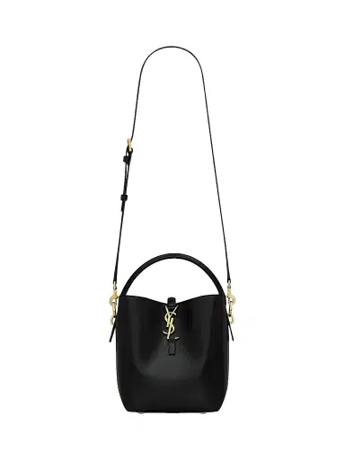 Saint Laurent Women's Le 37 Bucket Bag in Shiny Leather - Black | Thumbnail 1 Saint Laurent Women's Le 37 Bucket Bag in Shiny Leather - Black | Thumbnail 1