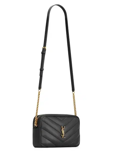 Saint Laurent Women's Loulou Camera Crossbody Bag in Lambskin - Black | Thumbnail 4 Saint Laurent Women's Loulou Camera Crossbody Bag in Lambskin - Black | Thumbnail 4