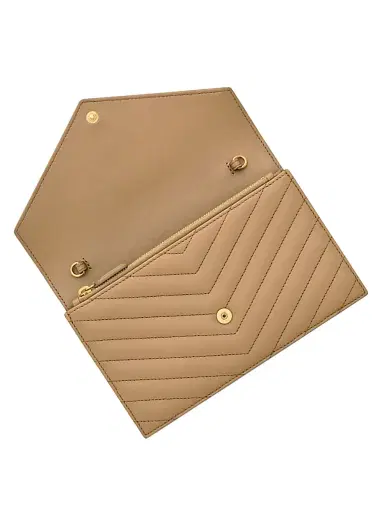 Saint Laurent Women's Cassandre Envelope Chain Wallet in Lambskin | Thumbnail 5 Saint Laurent Women's Cassandre Envelope Chain Wallet in Lambskin | Thumbnail 5