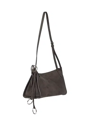 ALAIA Women's Le Click Leather Shoulder Bag - Anthracite | Thumbnail 3 ALAIA Women's Le Click Leather Shoulder Bag - Anthracite | Thumbnail 3