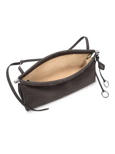ALAIA Women's Le Click Leather Shoulder Bag - Anthracite | Thumbnail 4 ALAIA Women's Le Click Leather Shoulder Bag - Anthracite | Thumbnail 4