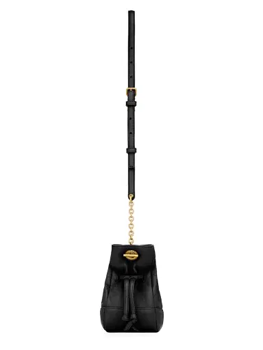 Saint Laurent Women's Jamie Mini Shoulder Pouch in Lambskin - Black | Thumbnail 4 Saint Laurent Women's Jamie Mini Shoulder Pouch in Lambskin - Black | Thumbnail 4