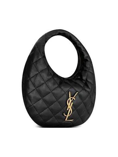 Saint Laurent Women's Icarino Top Handle Bag in Quilted Nappa - Black | Thumbnail 3 Saint Laurent Women's Icarino Top Handle Bag in Quilted Nappa - Black | Thumbnail 3