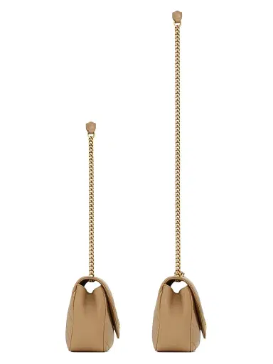 Saint Laurent Women's Loulou Shoulder Bag in Lambskin Leather - Natural Tan | Thumbnail 4 Saint Laurent Women's Loulou Shoulder Bag in Lambskin Leather - Natural Tan | Thumbnail 4