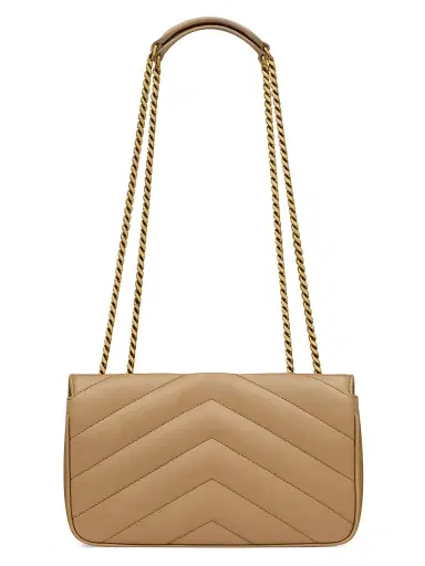 Saint Laurent Women's Loulou Shoulder Bag in Lambskin Leather - Natural Tan | Thumbnail 8 Saint Laurent Women's Loulou Shoulder Bag in Lambskin Leather - Natural Tan | Thumbnail 8