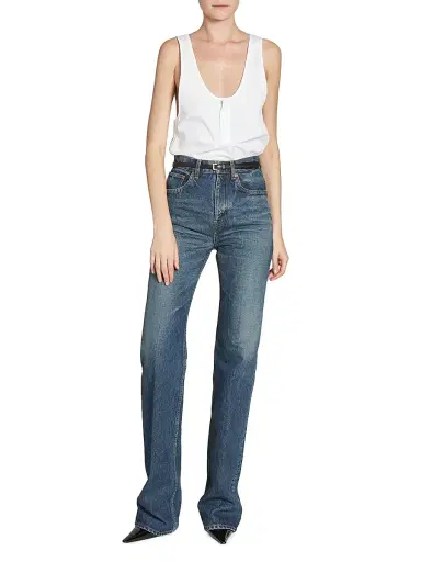 Saint Laurent Women's Cassandre Extra Thin Belt in Smooth Leather - Black - Size 40 | Thumbnail 3 Saint Laurent Women's Cassandre Extra Thin Belt in Smooth Leather - Black - Size 40 | Thumbnail 3