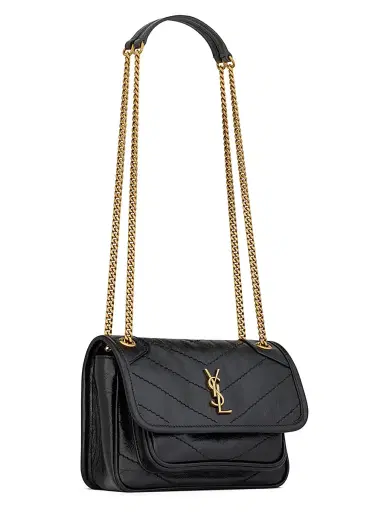 Saint Laurent Women's Niki Mini Bag in Vintage Leather - Black | Thumbnail 3 Saint Laurent Women's Niki Mini Bag in Vintage Leather - Black | Thumbnail 3