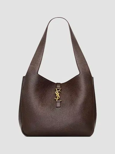 Saint Laurent Women's Le 5 a 7 Bea Tote Bag in Grained Leather - Marron Fonce | Thumbnail 3 Saint Laurent Women's Le 5 a 7 Bea Tote Bag in Grained Leather - Marron Fonce | Thumbnail 3