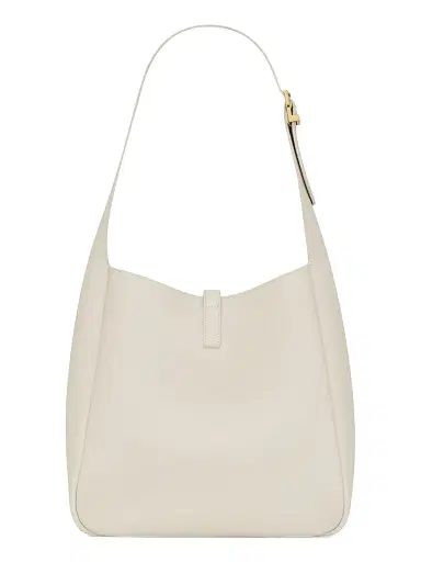 Saint Laurent Women's Le 5 à 7 Supple Shoulder Bag in Grained Leather - Blanc Vintage | Thumbnail 4 Saint Laurent Women's Le 5 à 7 Supple Shoulder Bag in Grained Leather - Blanc Vintage | Thumbnail 4
