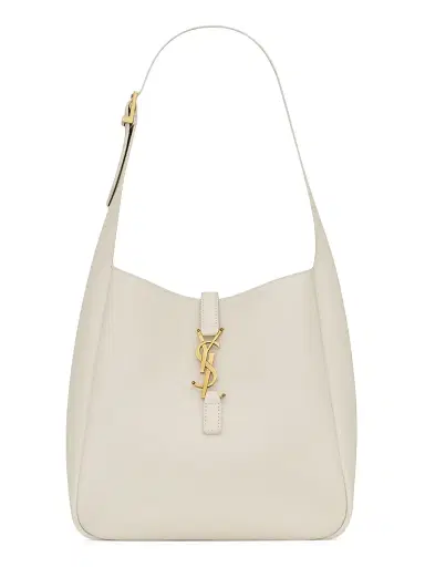Saint Laurent Women's Le 5 à 7 Supple Shoulder Bag in Grained Leather - Blanc Vintage | Thumbnail 1 Saint Laurent Women's Le 5 à 7 Supple Shoulder Bag in Grained Leather - Blanc Vintage | Thumbnail 1