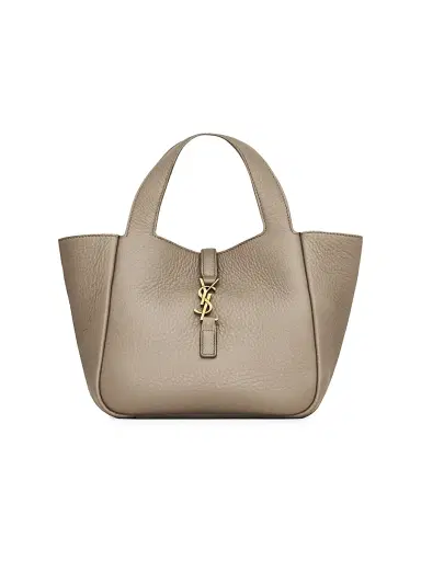 Saint Laurent Women's Le 5 à 7 Baby Bea Top Handle Bag in Grained Leather - Light Cumin | Thumbnail 1 Saint Laurent Women's Le 5 à 7 Baby Bea Top Handle Bag in Grained Leather - Light Cumin | Thumbnail 1