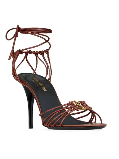 Saint Laurent Women's Babylone Sandals in Smooth Leather - Dark Brown - Size 6 | Thumbnail 2 Saint Laurent Women's Babylone Sandals in Smooth Leather - Dark Brown - Size 6 | Thumbnail 2