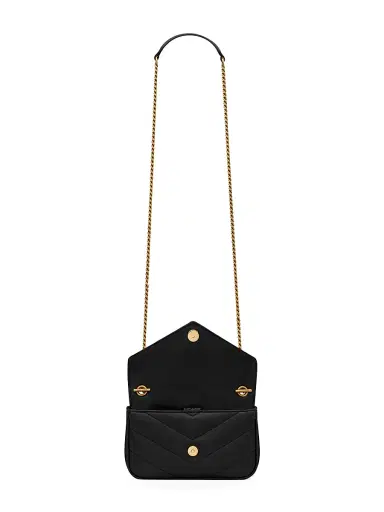 Saint Laurent Women's Loulou Mini Bag in Lambskin Leather - Black | Thumbnail 5 Saint Laurent Women's Loulou Mini Bag in Lambskin Leather - Black | Thumbnail 5