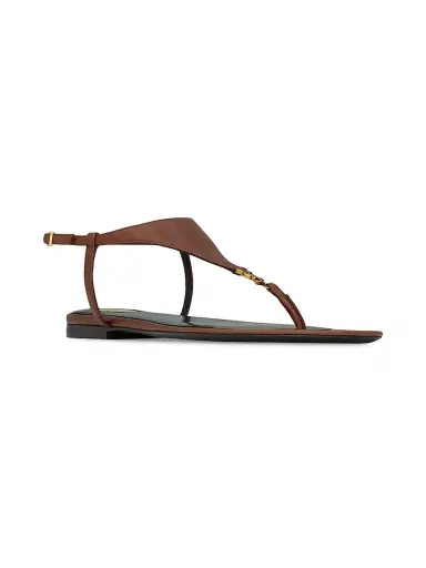 Saint Laurent Women's Cassandra Sandals in Smooth Leather | Thumbnail 2 Saint Laurent Women's Cassandra Sandals in Smooth Leather | Thumbnail 2