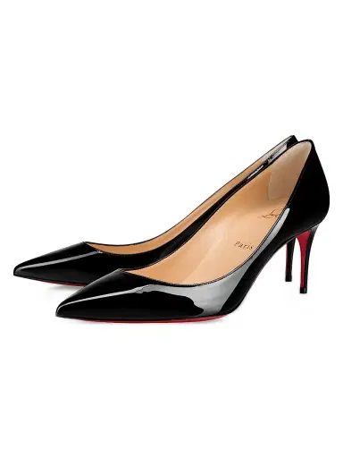 Christian Louboutin Women's Kate 70MM Patent Leather Pumps - Black - Size 12 | Thumbnail 2 Christian Louboutin Women's Kate 70MM Patent Leather Pumps - Black - Size 12 | Thumbnail 2