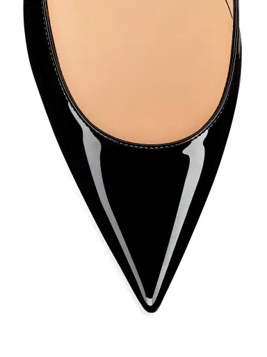 Christian Louboutin Women's Kate 70MM Patent Leather Pumps - Black - Size 12 | Thumbnail 4 Christian Louboutin Women's Kate 70MM Patent Leather Pumps - Black - Size 12 | Thumbnail 4