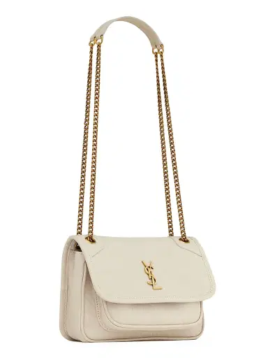 Saint Laurent Women's Niki Mini Bag in Grained Lambskin - Blanc Vintage | Thumbnail 4 Saint Laurent Women's Niki Mini Bag in Grained Lambskin - Blanc Vintage | Thumbnail 4
