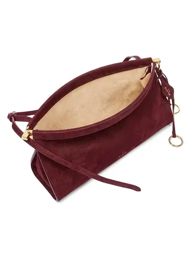 ALAIA Women's Le Click Leather Shoulder Bag - Rouge Grenat | Thumbnail 3 ALAIA Women's Le Click Leather Shoulder Bag - Rouge Grenat | Thumbnail 3