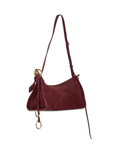 ALAIA Women's Le Click Leather Shoulder Bag - Rouge Grenat | Thumbnail 4 ALAIA Women's Le Click Leather Shoulder Bag - Rouge Grenat | Thumbnail 4
