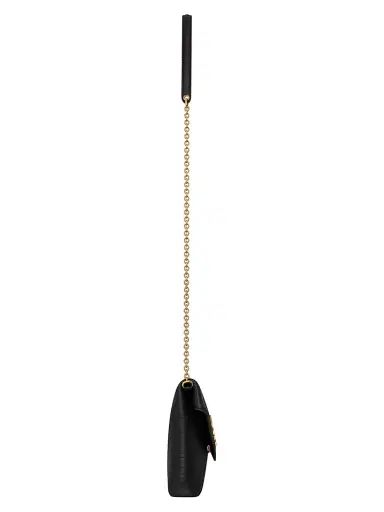 Saint Laurent Women's Cassandre Chain Pouch in Lambskin - Black | Thumbnail 4 Saint Laurent Women's Cassandre Chain Pouch in Lambskin - Black | Thumbnail 4