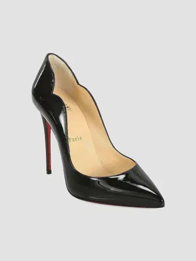 Christian Louboutin Women's Hot Chick 100MM Leather Pumps - Black - Size 13 | Thumbnail 2 Christian Louboutin Women's Hot Chick 100MM Leather Pumps - Black - Size 13 | Thumbnail 2