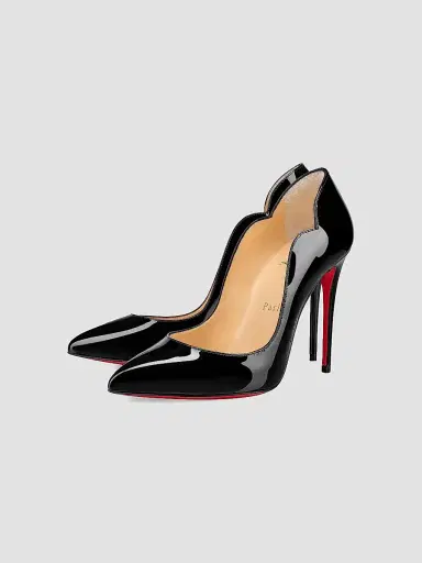 Christian Louboutin Women's Hot Chick 100MM Leather Pumps - Black - Size 13 | Thumbnail 3 Christian Louboutin Women's Hot Chick 100MM Leather Pumps - Black - Size 13 | Thumbnail 3