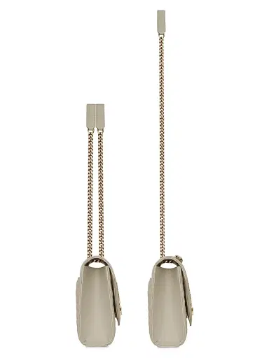 Saint Laurent Women's Envelope Chain Bag in Mix Matelassé - Crema Soft | Thumbnail 4 Saint Laurent Women's Envelope Chain Bag in Mix Matelassé - Crema Soft | Thumbnail 4