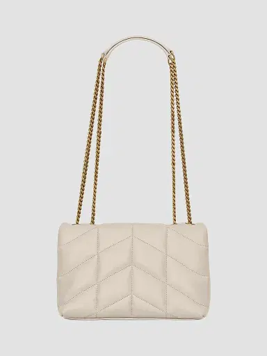 Saint Laurent Women's Puffer Toy Shoulder Bag in Quilted Lambskin - Blanc Vintage | Thumbnail 3 Saint Laurent Women's Puffer Toy Shoulder Bag in Quilted Lambskin - Blanc Vintage | Thumbnail 3