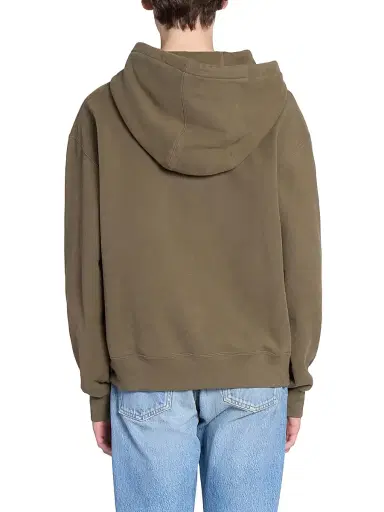 Saint Laurent Men's Logo Hoodie - Kaki | Thumbnail 6 Saint Laurent Men's Logo Hoodie - Kaki | Thumbnail 6