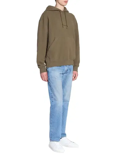Saint Laurent Men's Logo Hoodie - Kaki | Thumbnail 8 Saint Laurent Men's Logo Hoodie - Kaki | Thumbnail 8