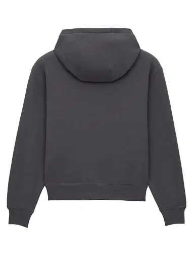 Saint Laurent Men's Logo Hoodie - Gris Fonce | Thumbnail 2 Saint Laurent Men's Logo Hoodie - Gris Fonce | Thumbnail 2