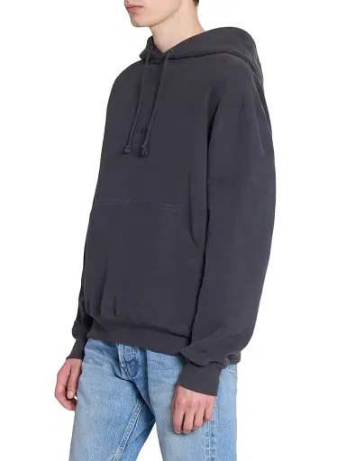 Saint Laurent Men's Logo Hoodie - Gris Fonce | Thumbnail 5 Saint Laurent Men's Logo Hoodie - Gris Fonce | Thumbnail 5