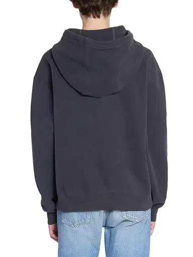 Saint Laurent Men's Logo Hoodie - Gris Fonce | Thumbnail 6 Saint Laurent Men's Logo Hoodie - Gris Fonce | Thumbnail 6