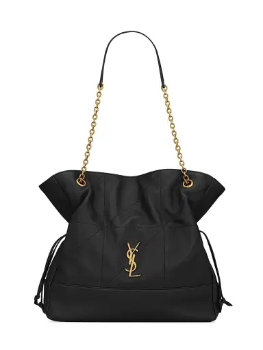 Saint Laurent Women's Jamie Shopping Tote Bag in Lambskin - Black | Thumbnail 1 Saint Laurent Women's Jamie Shopping Tote Bag in Lambskin - Black | Thumbnail 1