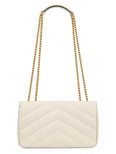 Saint Laurent Women's Loulou Shoulder Bag in Lambskin Leather - Blanc Vintage | Thumbnail 7 Saint Laurent Women's Loulou Shoulder Bag in Lambskin Leather - Blanc Vintage | Thumbnail 7