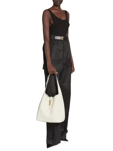 Saint Laurent Women's Le 5 à 7 Supple Shoulder Bag in Smooth Leather - Blanc Vintage | Thumbnail 2 Saint Laurent Women's Le 5 à 7 Supple Shoulder Bag in Smooth Leather - Blanc Vintage | Thumbnail 2