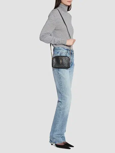 Saint Laurent Women's Gaby Zipped Pouch in Quilted Lambskin - Nero | Thumbnail 2 Saint Laurent Women's Gaby Zipped Pouch in Quilted Lambskin - Nero | Thumbnail 2