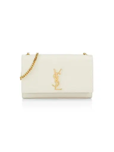 Saint Laurent Women's Kate in Grain De Poudre Embossed Leather - Crema Soft | Thumbnail 1 Saint Laurent Women's Kate in Grain De Poudre Embossed Leather - Crema Soft | Thumbnail 1